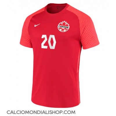 Maglie da calcio Canada Jonathan David #20 Prima Maglia Mondiali 2022 Manica Corta